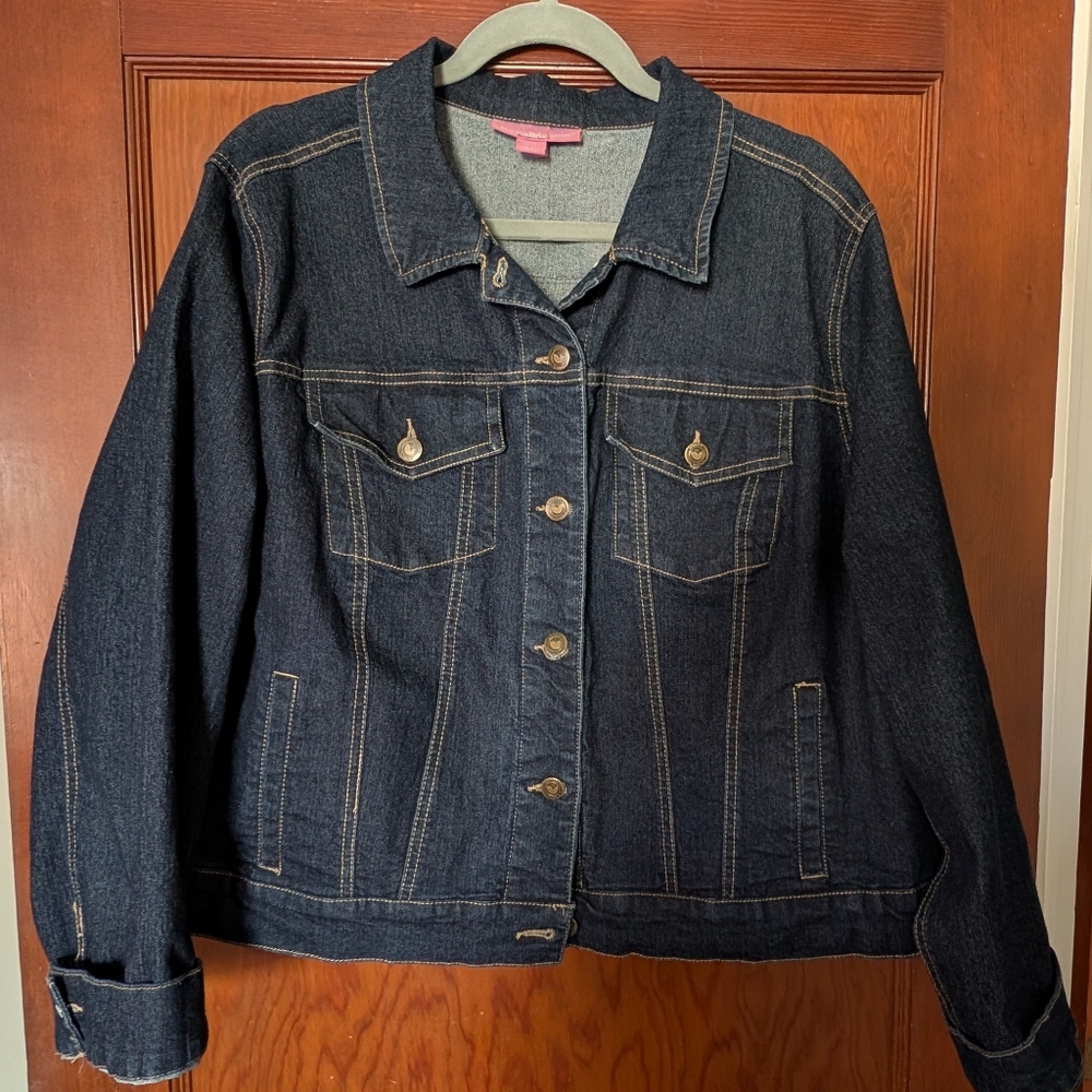 Classic Denim Jacket Woman Within 18W